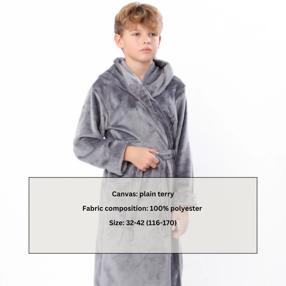 Bata envolvente para niños - Tela de felpa y ajuste de movimiento libre, semitemporada, Nosi svoe 6... Foto 4 de 4