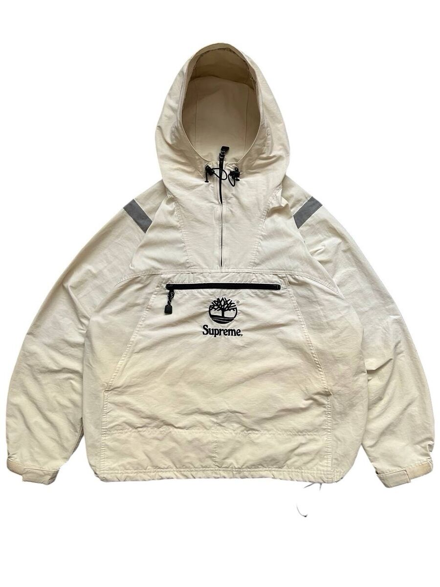 Supreme x Timberland Reflective Taping Anorak White Size Medium SS21 | eBay Supreme x Timberland Reflective Taping Anorak White Size Medium SS21 | eBay