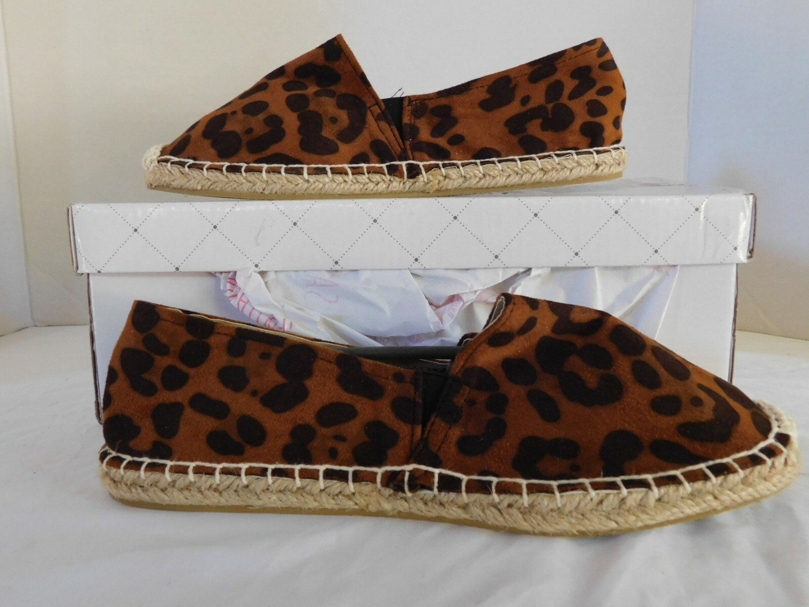 APL SANDAL UP Sneaker Slip On Espadrillas Donna Tg 6 M Stampa Leopardata