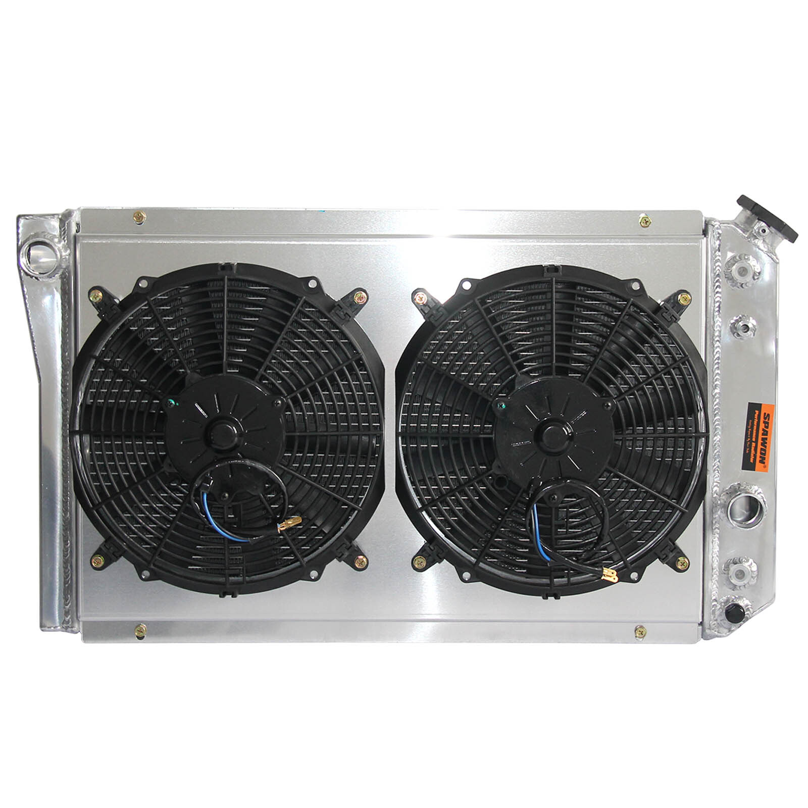 829 Radiator + Fan Shroud For Chevrolet Corvette ZR-1 5.7L 1984-1990 V8 3 Row AT