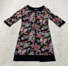Karin Stevens Womens Size 12 Floral Paisley Print 3/4 Sleeve Shift Dress