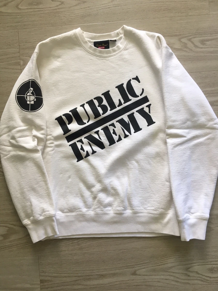 新品M】Supreme Public Enemy Crewneck 白-