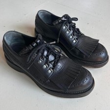 Gucci black leather queercore oxfords/brogues UK 7