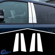 4X Window B Pillar Post Cover Trim for Dodge Ram 1500 2018+ Chrome Accessories