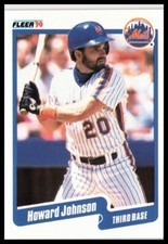 1990 Fleer #208 Howard Johnson New York Mets