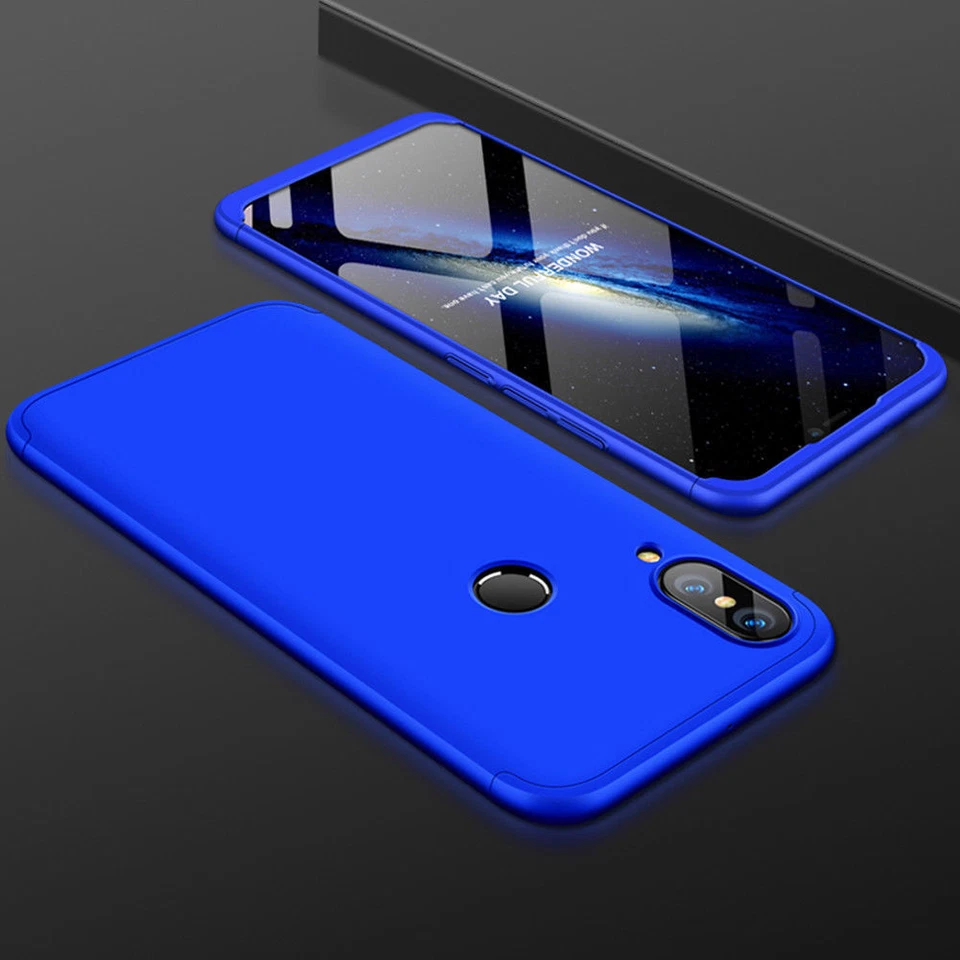 Funda híbrida protectora completa 360° para Huawei P20 Pro/Lite + Cubierta de vidrio templado Foto 3 de 4