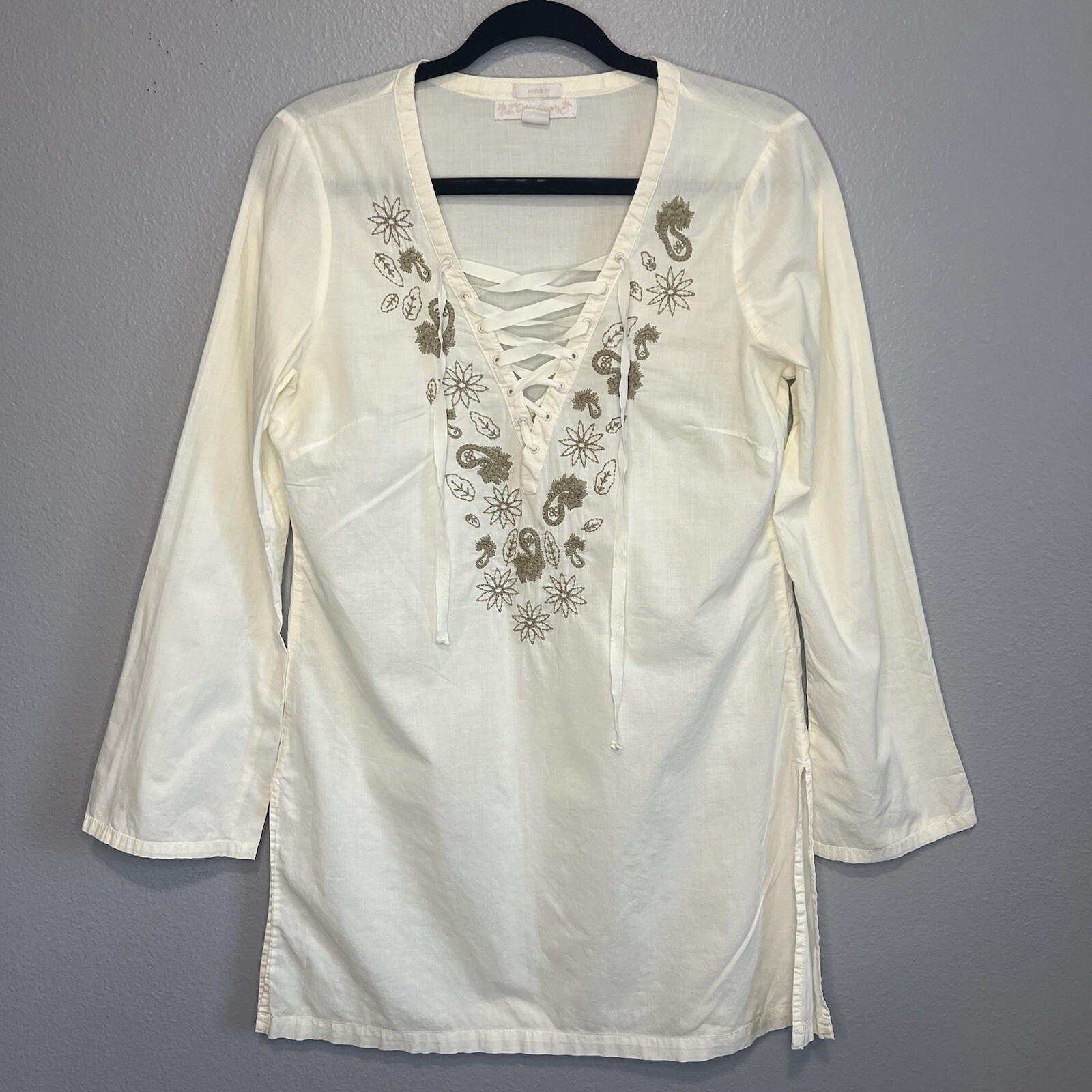 Old Navy Womens Small Boho Coquette Fairy Tunic Top Perfect Fit