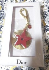 Christian Dior Charm Key chain strap Star BOX Novelty ro