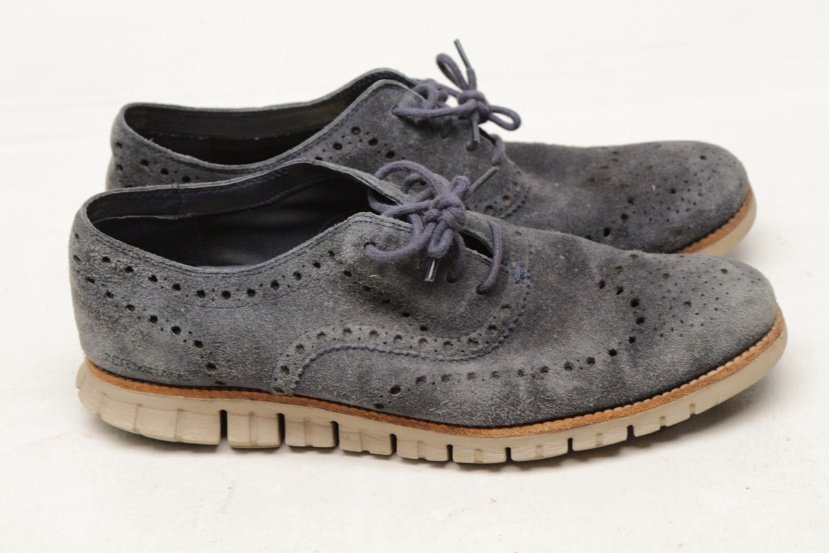 Cole Haan Zerogrand Mens Wingtip Shoes 11 Gray Perforated  display picture 2