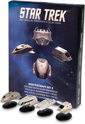 Eaglemoss Star Trek Shuttlecraft Set 2 Model Die Cast Ship Shuttle - SHIPS FREE