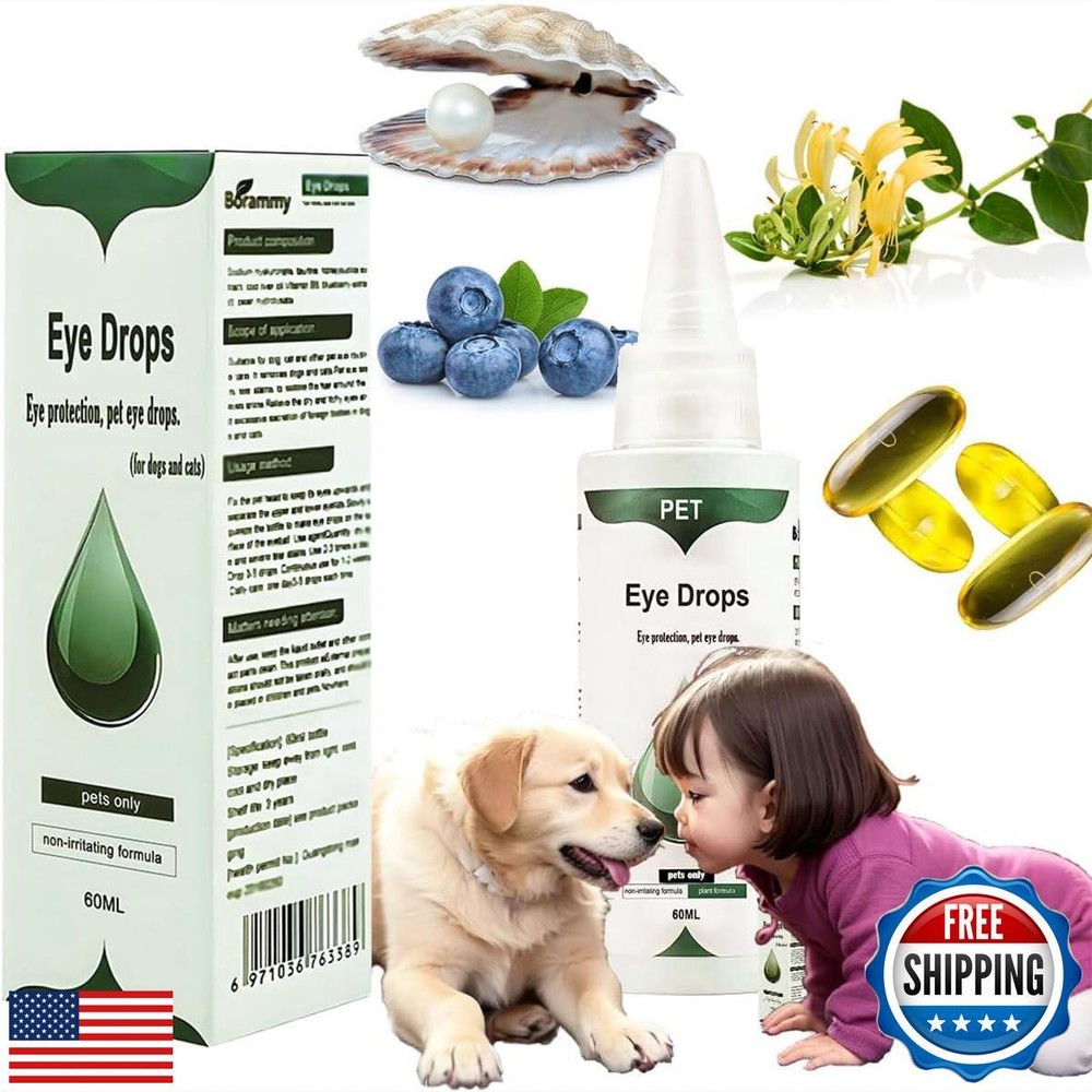 Gentle VEZE Eye Drops for Dogs & Cats - Soothe Infections & Irritation