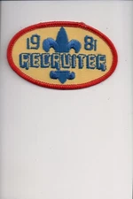 1981 Recruiter patch