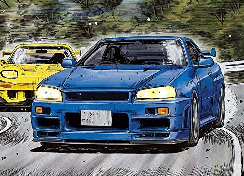 1/24 Model Car Kit Initial D No.9 Nissan Skyline GT-R R34 Kozo Hoshino