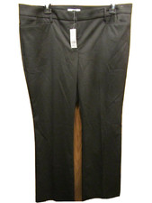NWT WOMENS NEW YORK  CO STRETCH BLACK PIN STRIPE PANTS SIZE 12 INSEAM 31