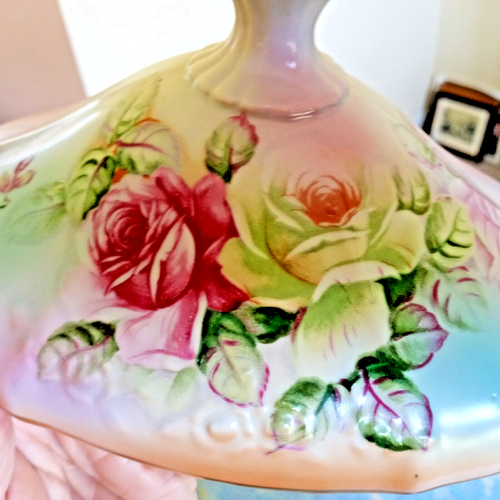 Vintage Large R.S. Prussia Style Soup Tureen Cracker Jar Hand Painted Porcelain - Bild 16 von 23