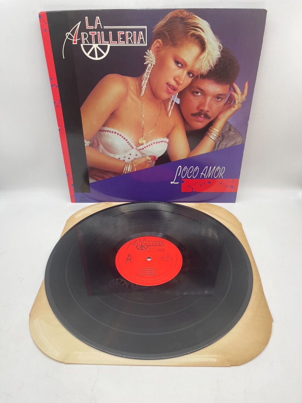 La Artilleria Loco Amor  LP 1990 J&N 732 Latin Merengue Vinyl Record