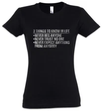 3 Things To Know In Life Women T-Shirt Scarface Tony Movie Quote Fun Montana