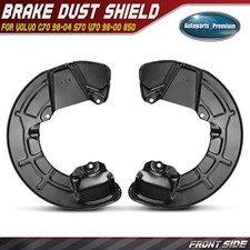 2x Front LH & RH Brake Dust Shield for Volvo ...