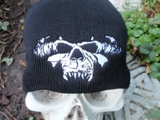 danzig black embroided beanie  crimson ghost misfits fiend club 