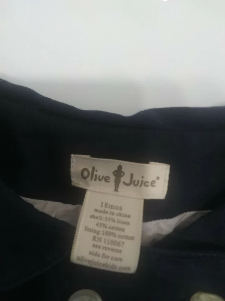 Chaqueta Olive Juice Toddler azul marino unisex Foto 4 de 4