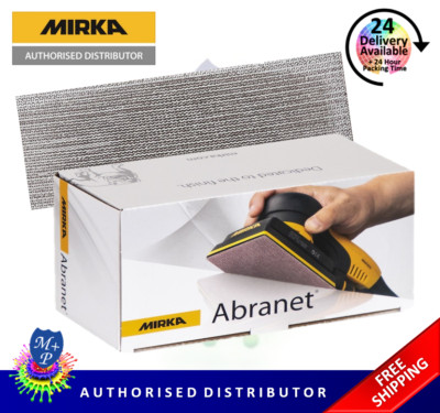 Mirka Abranet P120 Grip Schleifstreifen 70 x 198 mm volle Box 50 Streifen