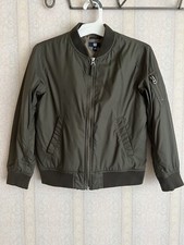 Uniqlo Boys Green Bomber Jacket Size:7-8 Pre-owned