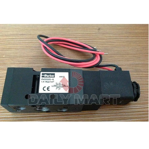 NEW Parker PHS520S-8 AC 220V Solenoid Valve Bar 0.1~0.9MpA