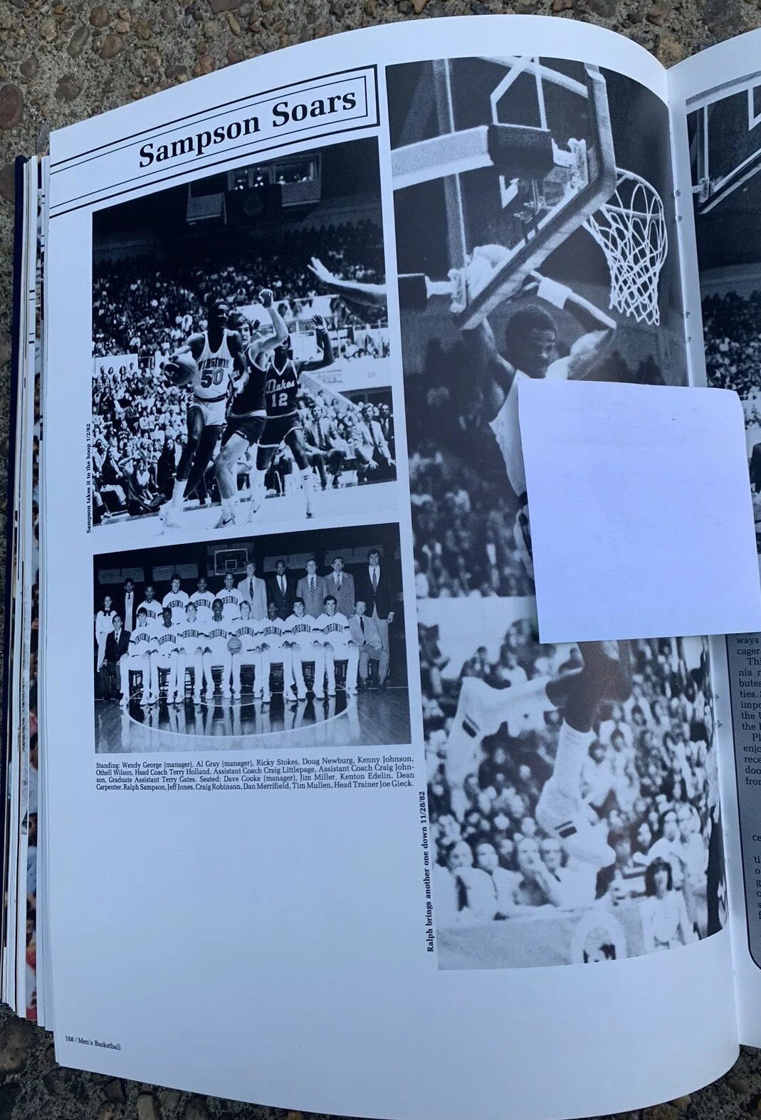 1982 UNIVERSITY OF VIRGINIA YEARBOOK, FAMOUS RALPH SAMPSON