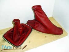 alfa romeo giulietta cuffia cambio e freno pelle rossa