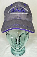 Cabela's Gray Embroidered Purple Logo Patch Adjust Ball Hat Cap Men Women Youth