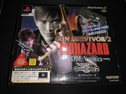 Pistola Survivor 2 Biohazard Codice Veronica sony PS2 Nuovo Con Guncon 2 - Foto 1 di 6