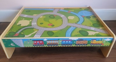 carousel wooden activity table