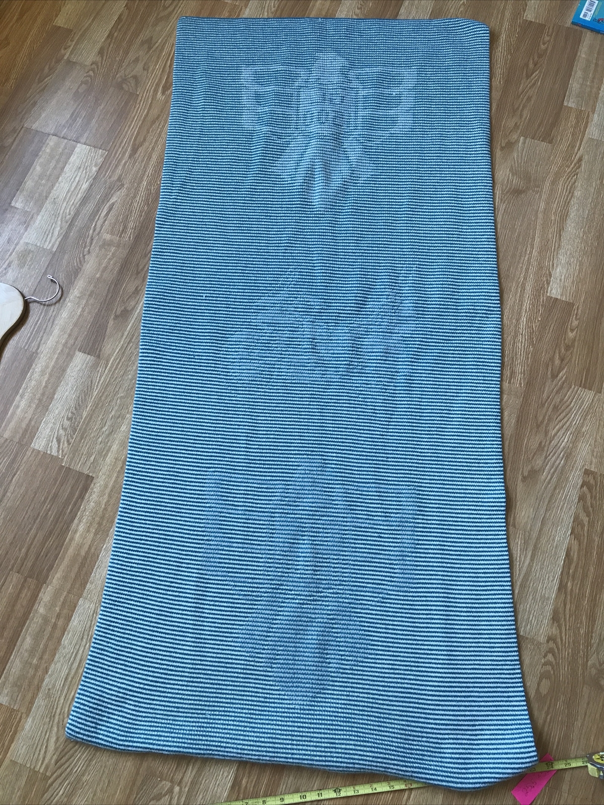 VTG Honda 1500 Gold Wing Motorcycle Blanket 56.5x25.5” Blue White