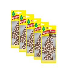 5x Wunder-Baum Duftbaum Lufterfrischer Café Kaffeduft Duftbäumchen 1er Pack