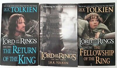 The Lord of The Rings Trilogy Book Set of 3 By J.R.R. Tolkien Del Rey Books