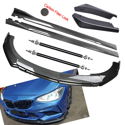 For 3 Series F30 F31 E90 E92 Front Bumper Lip Rear Splitter Spoiler Carbon Fiber