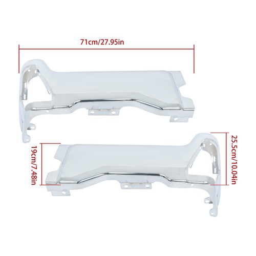 For 2023 2024 2025 F-250 F-350 F-450 Chrome Steel Rear Back Bumper End Cap LH+RH - Picture 2 of 15