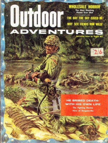 USA OUTDOOR ADVENTURES Magazine, February 1958. GC. Free UK Postage - Bild 1 von 2