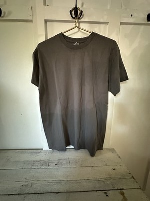 Gray Y2K Gilden Everyday T Shirt Light Wear Size Large