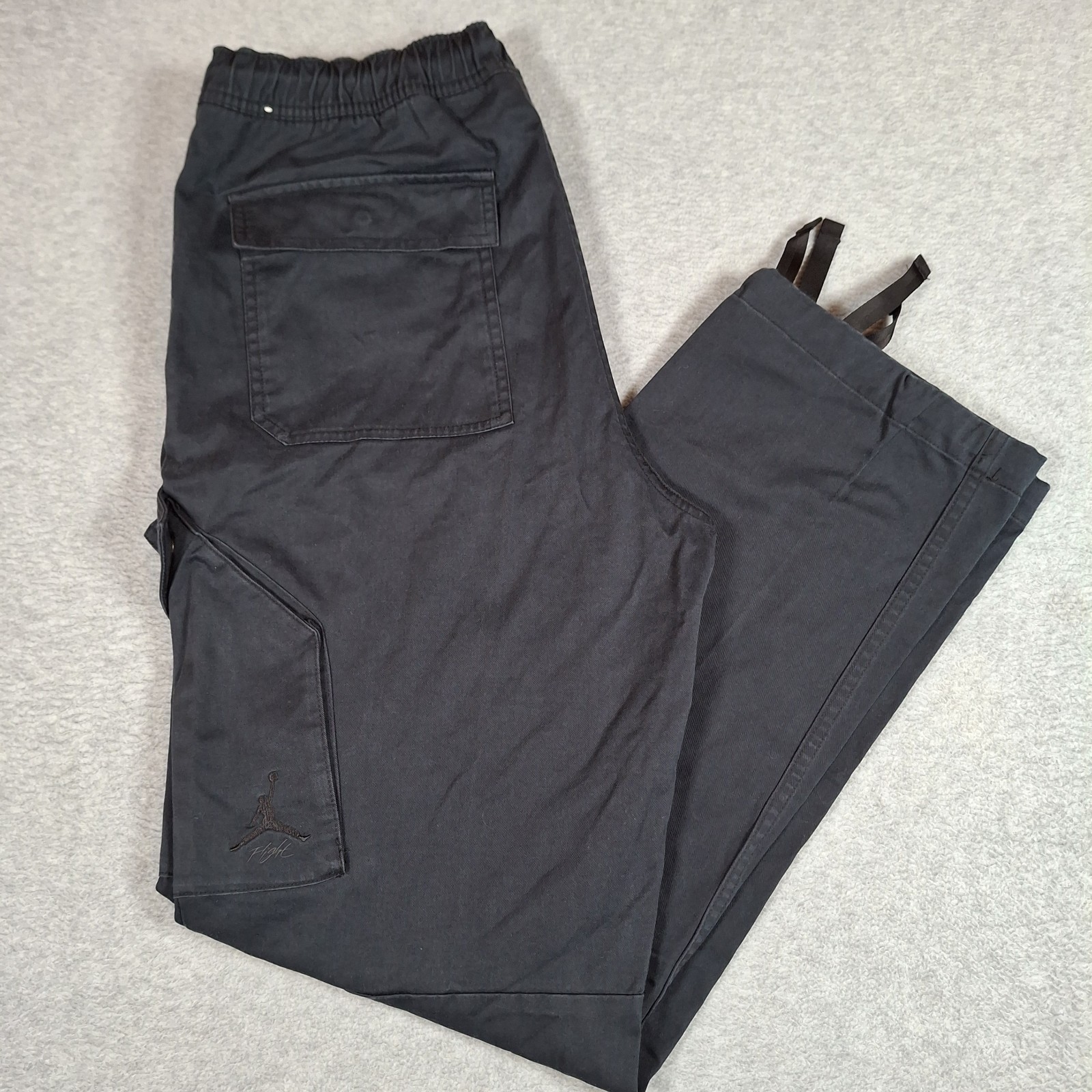 Air Jordan Essentials Chicago Pants Men Medium Black Nike Flight Cargo Jumpman