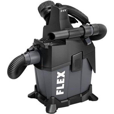 FLEX 24V Brushless 1.6 Gallon Wet/Dry Tool Only Vacuum Cleaner, Grey