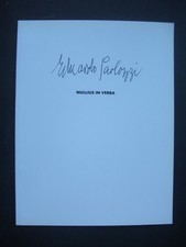 EDUARDO PAOLOZZI NULLIUS IN VERBA POP ART  EXHIBITION CATALOGUE 1989