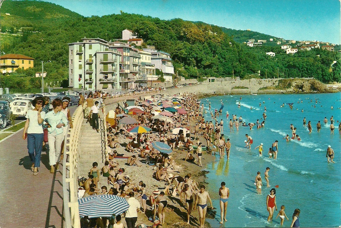 San Terenzo di Lerici (SP) Lungomare, Spiaggia, Mareggiata, Blocco/lot 3 cart.