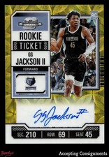 2023 Contenders Optic Variation Int'l Gold GG Jackson RC ROOKIE TICKET AUTO /10