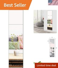 Frameless 12" x 12" Full Length Wall Mirror Tiles - Set of 4 for Elegant D cor