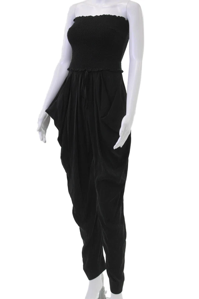 Mono Catherine Malandrino Mujer Pequeño Negro Sin Mangas Cuello Cuadrado Talla 6 Foto 2 de 4