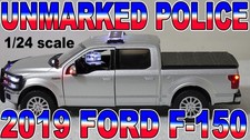 124 Silver Unmarked Police 2019 Ford F-150 Lights And Siren See Description 124 Silver Unmarked Police 2019 Ford F-150 Lights And Siren See Description