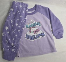 NWT Girls Unicorn Soft Microfleece Set Size 18 Months Purple Kidgets