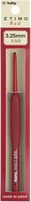 Etimo Red Crochet Hook W/Cushion Grip-3.25mm