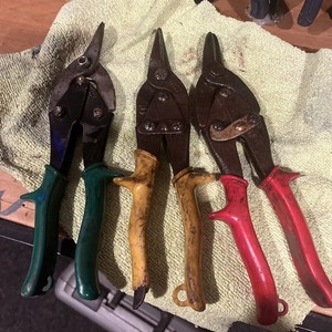 3 Pair Of Tin Snips